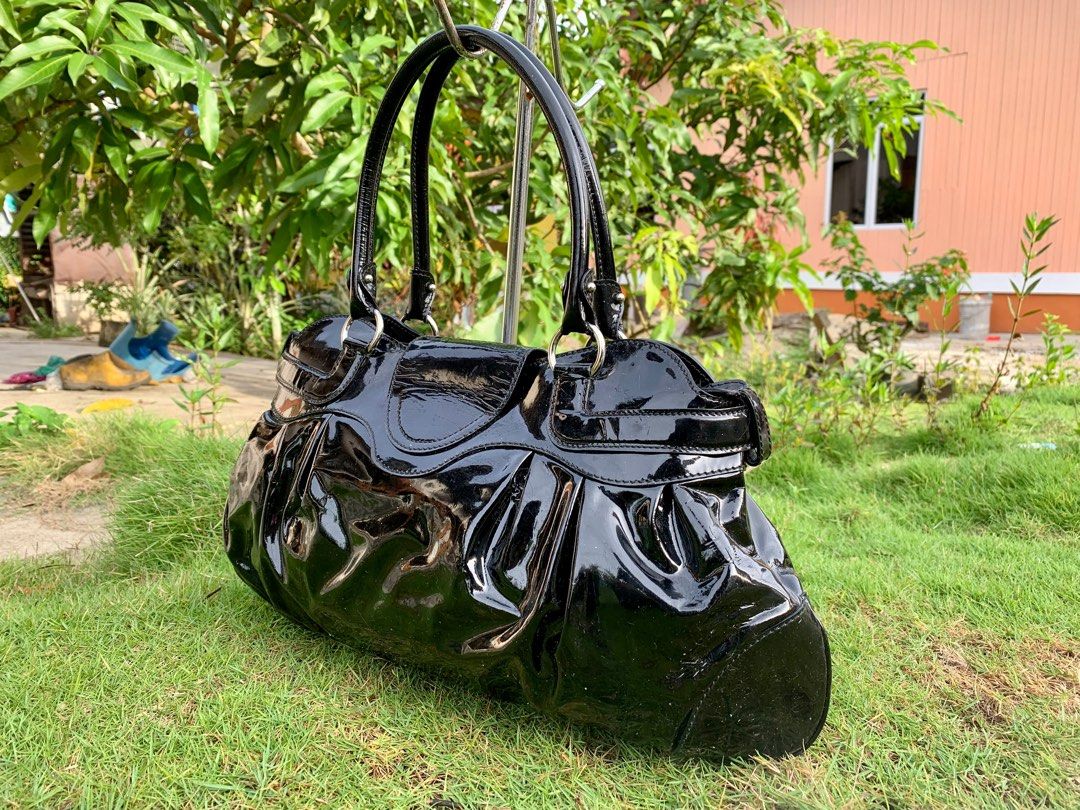 Ferragamo patent leather bag new arrivals