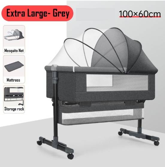 Baby Cradle Crib Bed Height Adjustable Bed Safe CoSleeping with