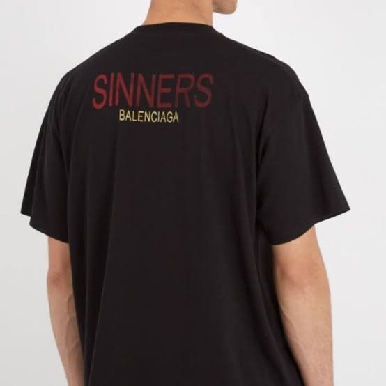 Sinners balenciaga tee cheap