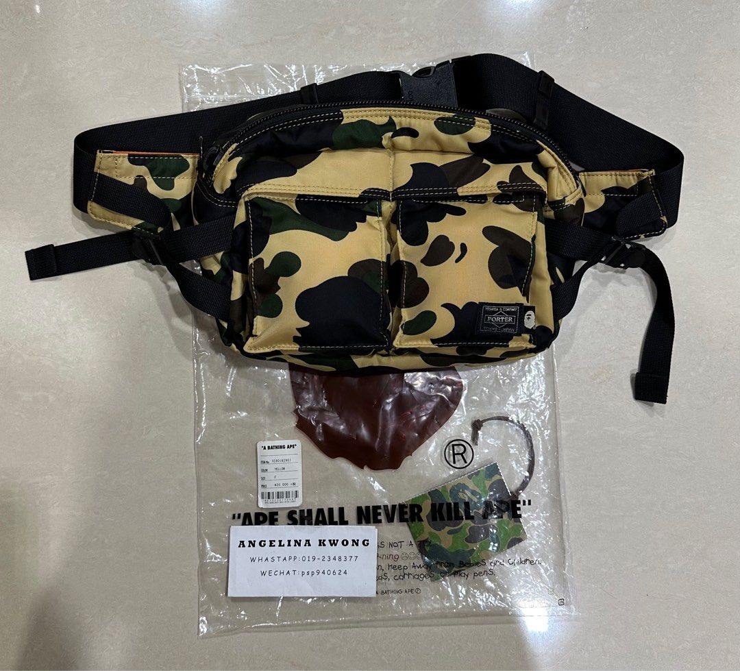 Bape x porter best sale 1st camo waist bag