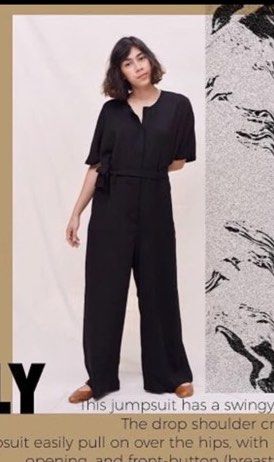 Black boxy jumpsuit