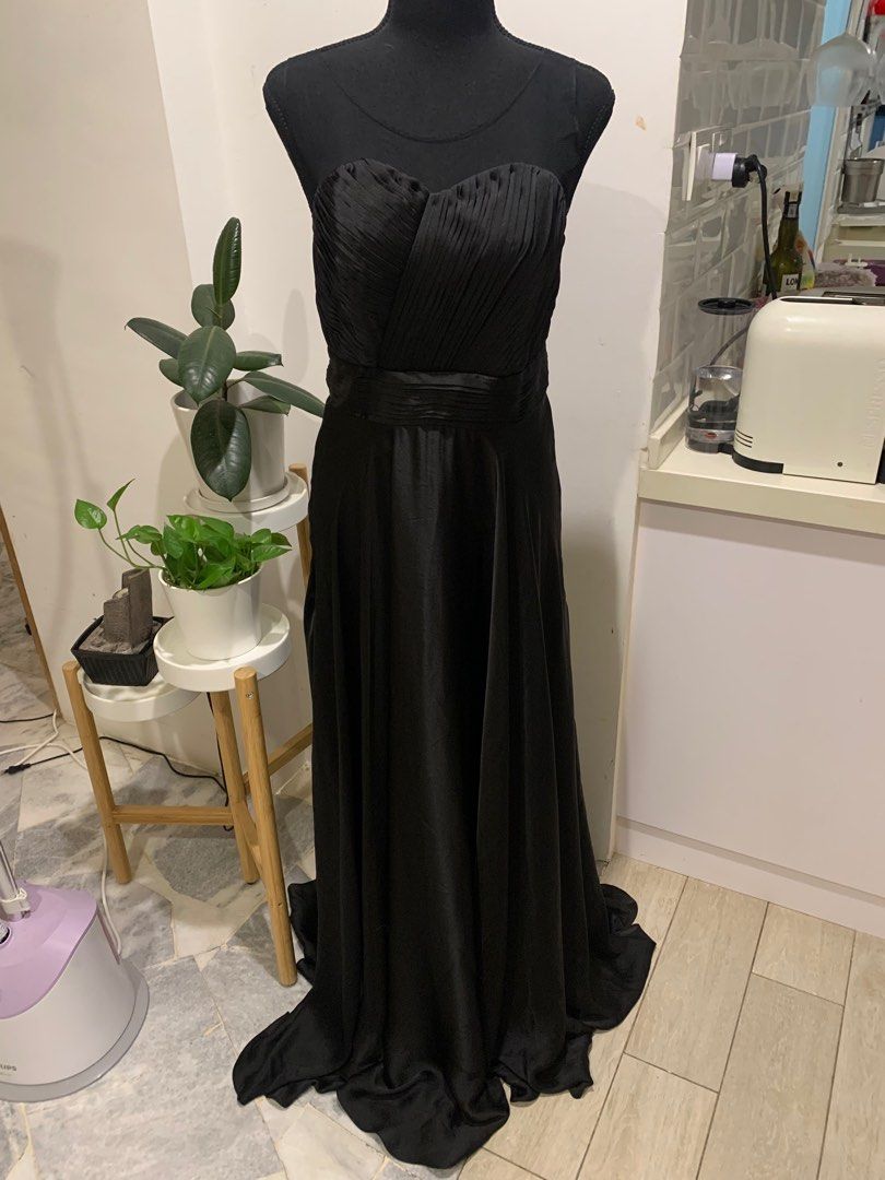 David's bridal black evening online gowns