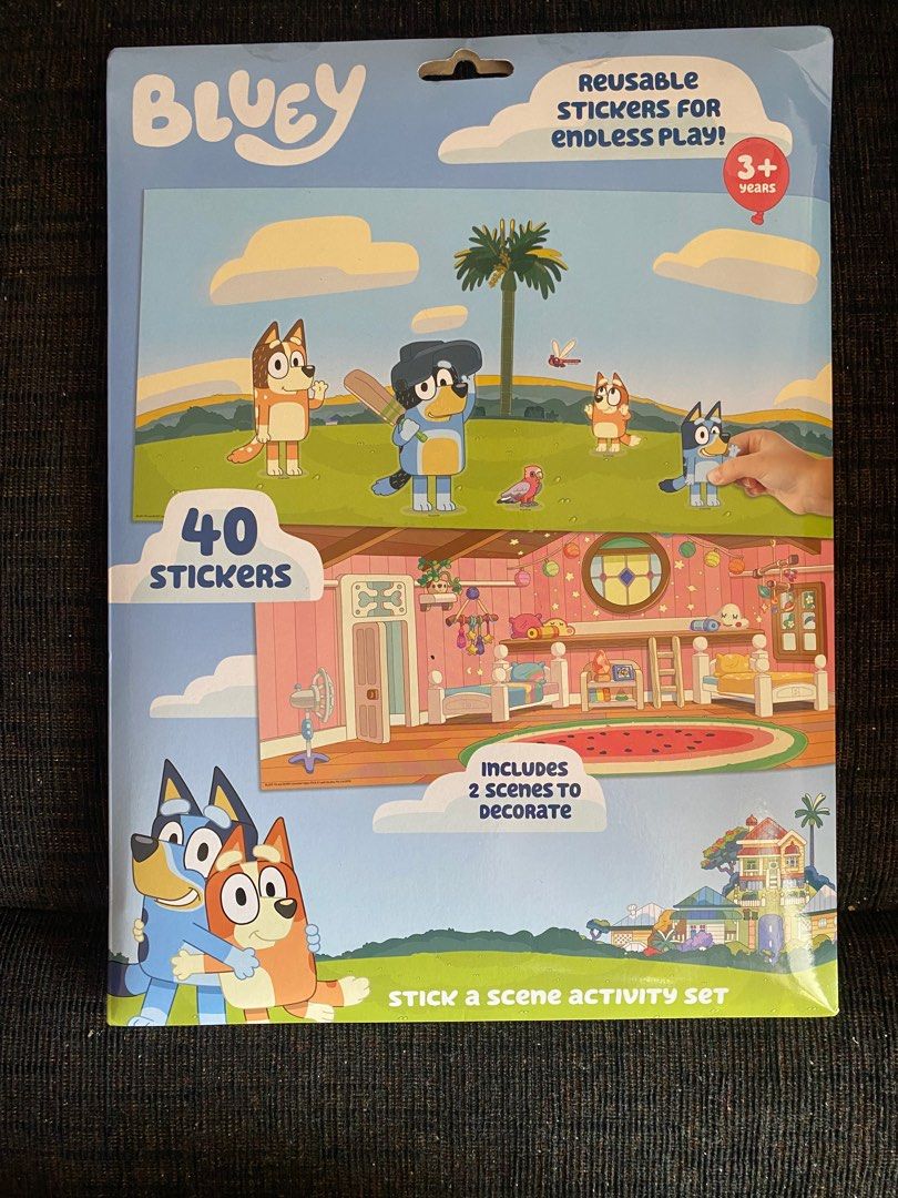 Bluey Reusable Sticker Set, Hobbies & Toys, Toys & Games on Carousell