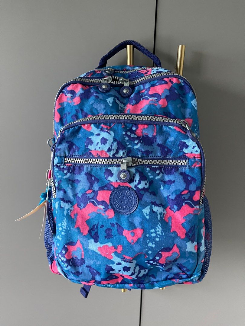Kipling Backpack Pattern BNWT Kipling Backpack in Candy Camouflage Colour, Women's Fashion, Bags ...