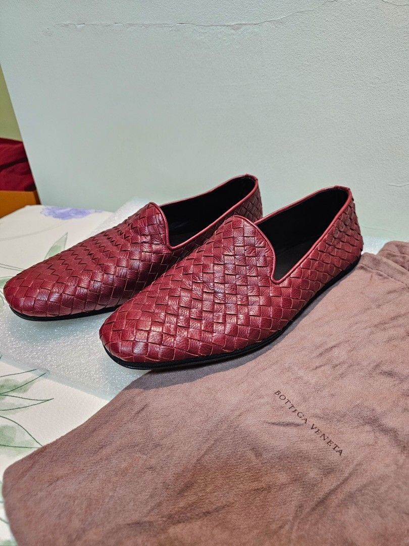 Red slip on dress shoes on sale