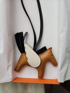 Hermès Rodeo Horse MM Bag Charm Orange