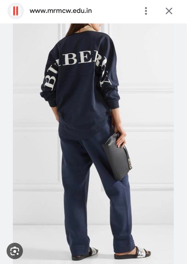 Burberry back logo top