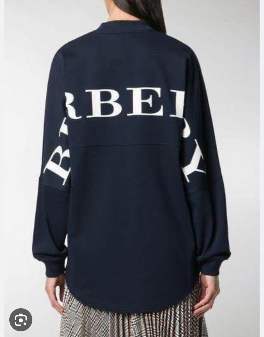 Burberry back logo sales sweatshirt