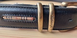Burberrys vintage leather belt