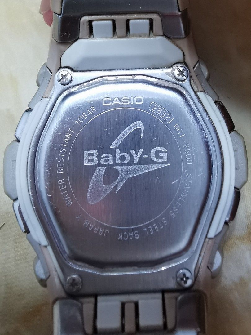 Casio Baby-G BGT-2500 太陽能電波手錶絕版日本製, 女裝, 手錶及配件