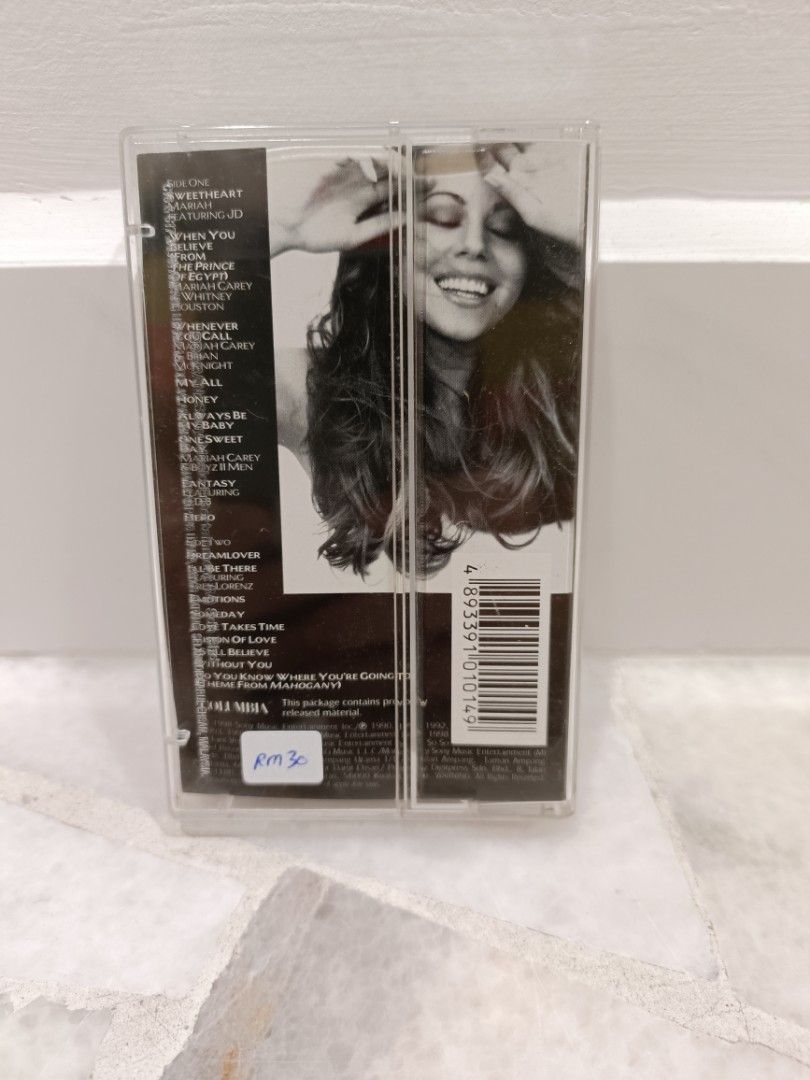 Cassette Mariah Carey 1s Hobbies And Toys Music And Media Cds And Dvds On Carousell 