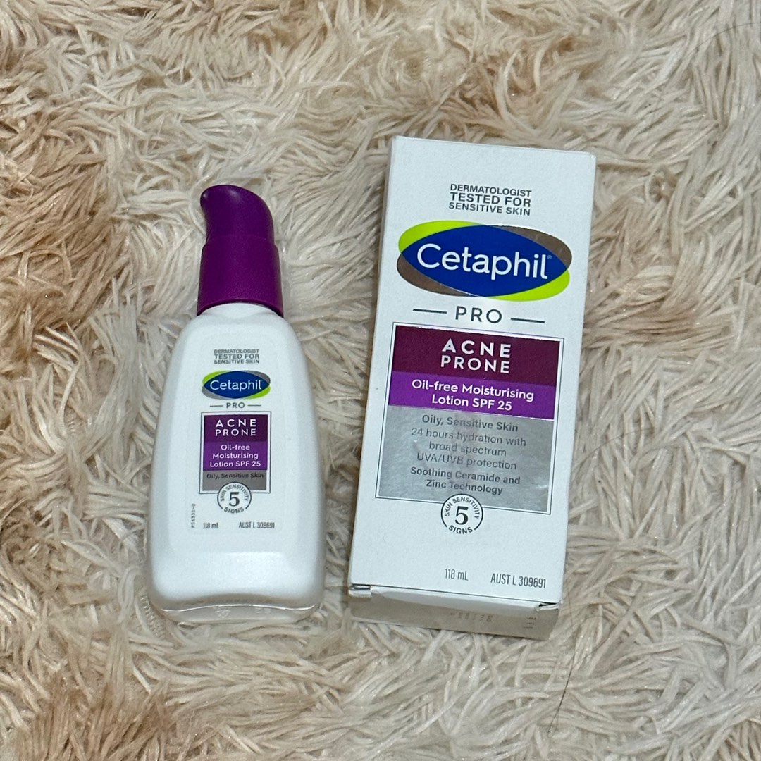 Cetaphil PRO Acne Prone OilFree Facial Moisturizer SPF 25, Beauty