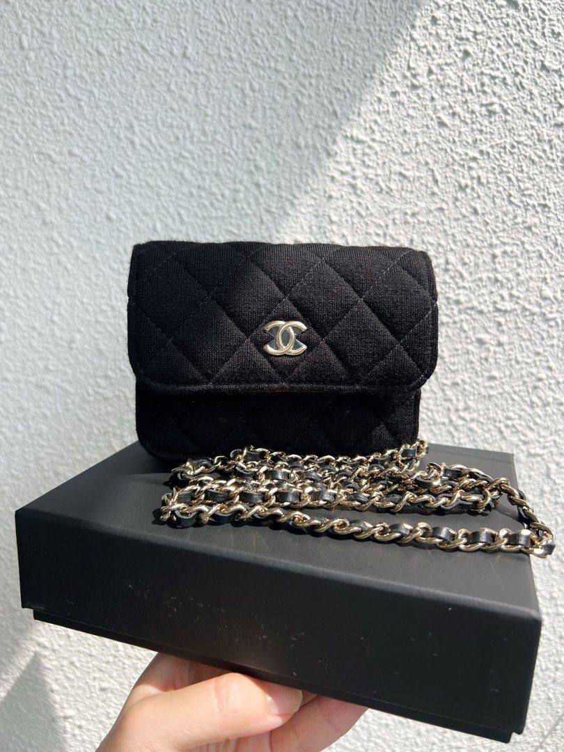 Chanel Caviar / Lambskin Silver or Gold Hardware VIP Gift Pouch / Purse,  Everything Else on Carousell