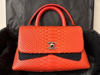 CHANEL Aged Calfskin Quilted Small Gabrielle Backpack Orange 528748