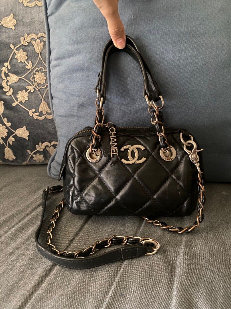 Chanel small bowling cheap bag 2020