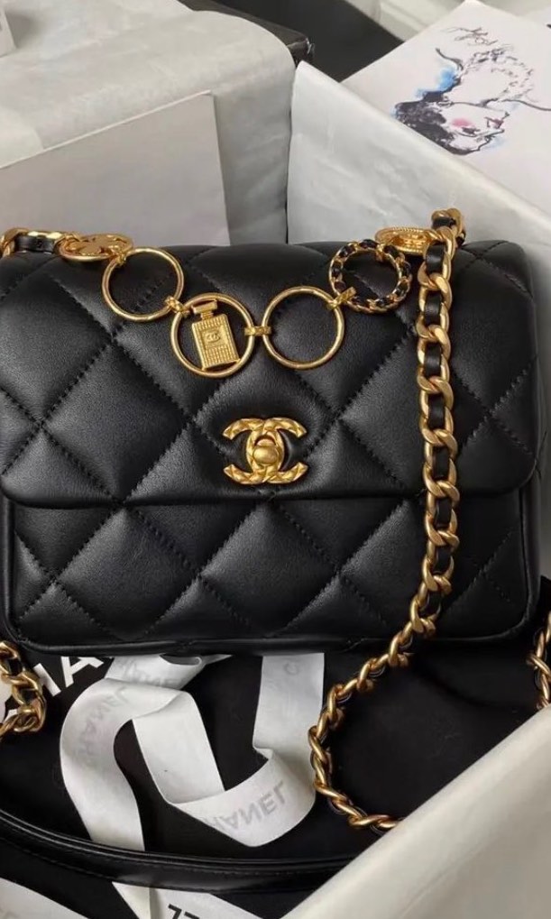 Chanel 23B mini flap bag, Luxury, Bags & Wallets on Carousell