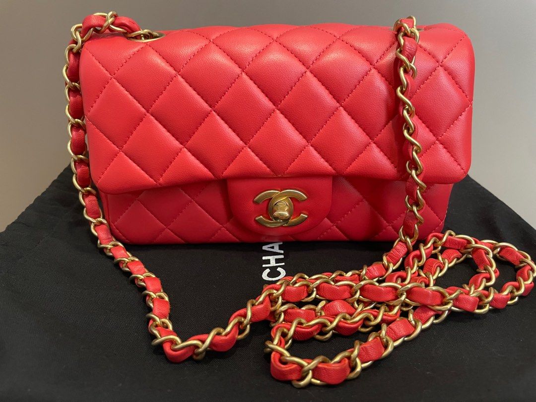 Chanel Mini Rectangular Classic Flap, Luxury, Bags & Wallets on Carousell