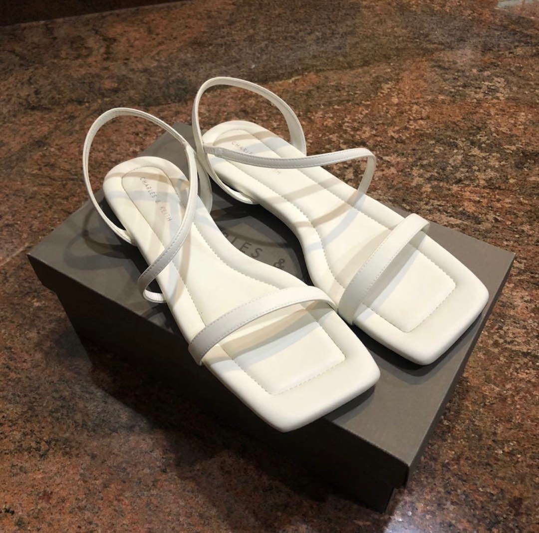 Charles and clearance keith white sandals