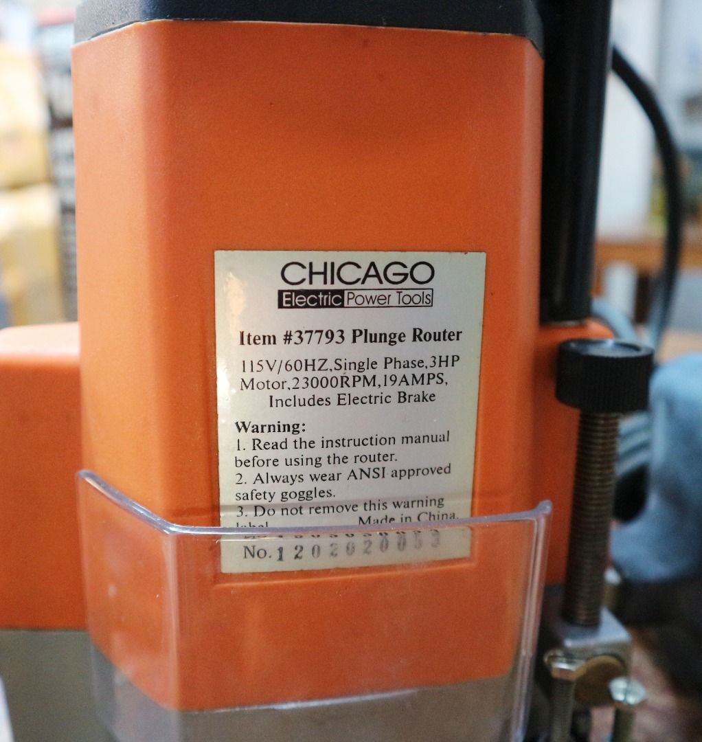 Chicago Electric Power Tools Plunge Router Plunge Router Serba