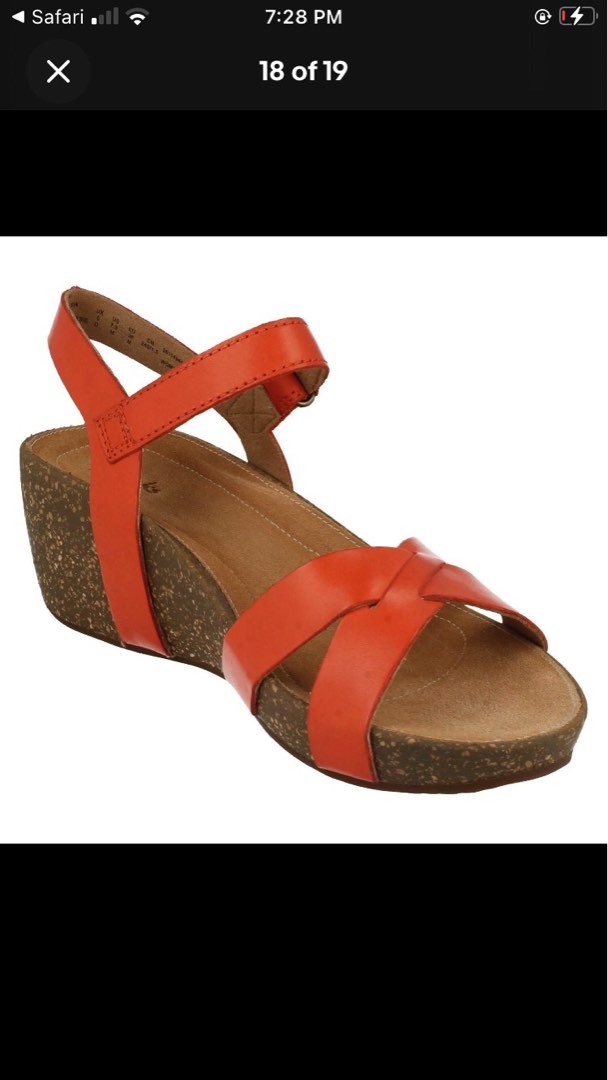 Clarks Artisan Wedge Sandals US8 Women s Fashion Footwear