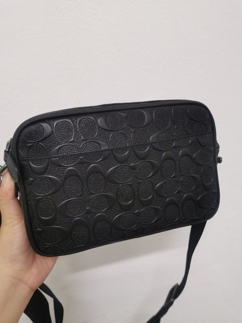 Graham crossbody top in signature leather