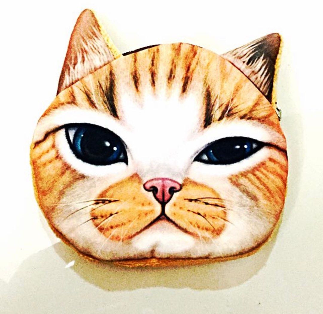 Cat face coin new arrivals purse