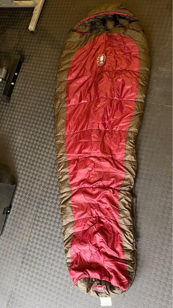 Coleman mummy sleeping bag, Sports Equipment, Hiking & Camping on Carousell