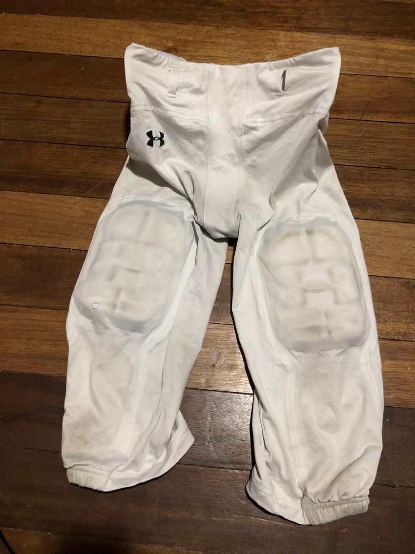 Compression Padded Pants YXL (Category: Activewear) located in Lipa City. Submitted by shoplistaavenue (Listing ID 1254261868, Image 3). Description: Compression Padded Pants Size: YXL 12-16 yo Issue: Lost belt, needs washing 4-way stretch knit game pant. Pad placement to allow maximum protection and mobility . Built in hip, tail, thigh, and knee pads. Features & details PROTECTION - Enhanced with HEX padding, Applies stable pressure across your 