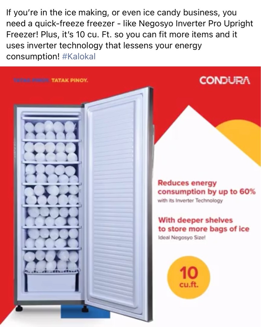 Condura Upright Freezer, TV & Home Appliances, Kitchen Appliances, Refrigerators and Freezers on