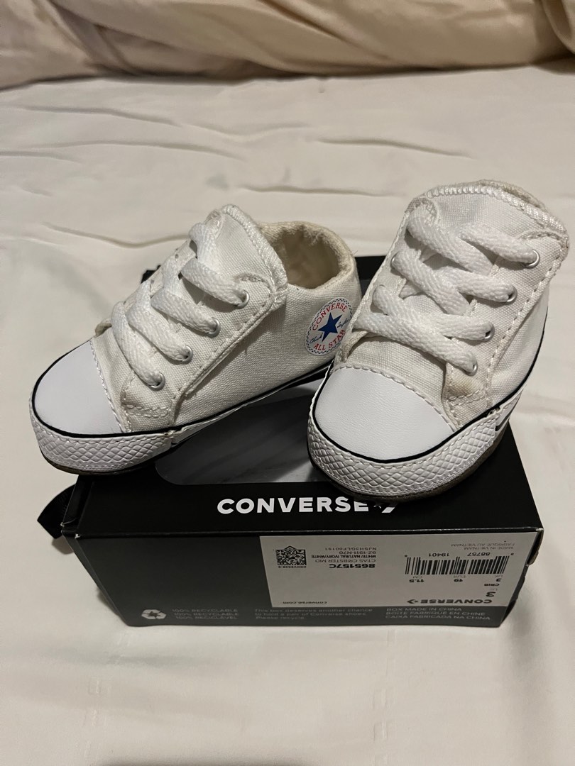 White converse baby deals shoes