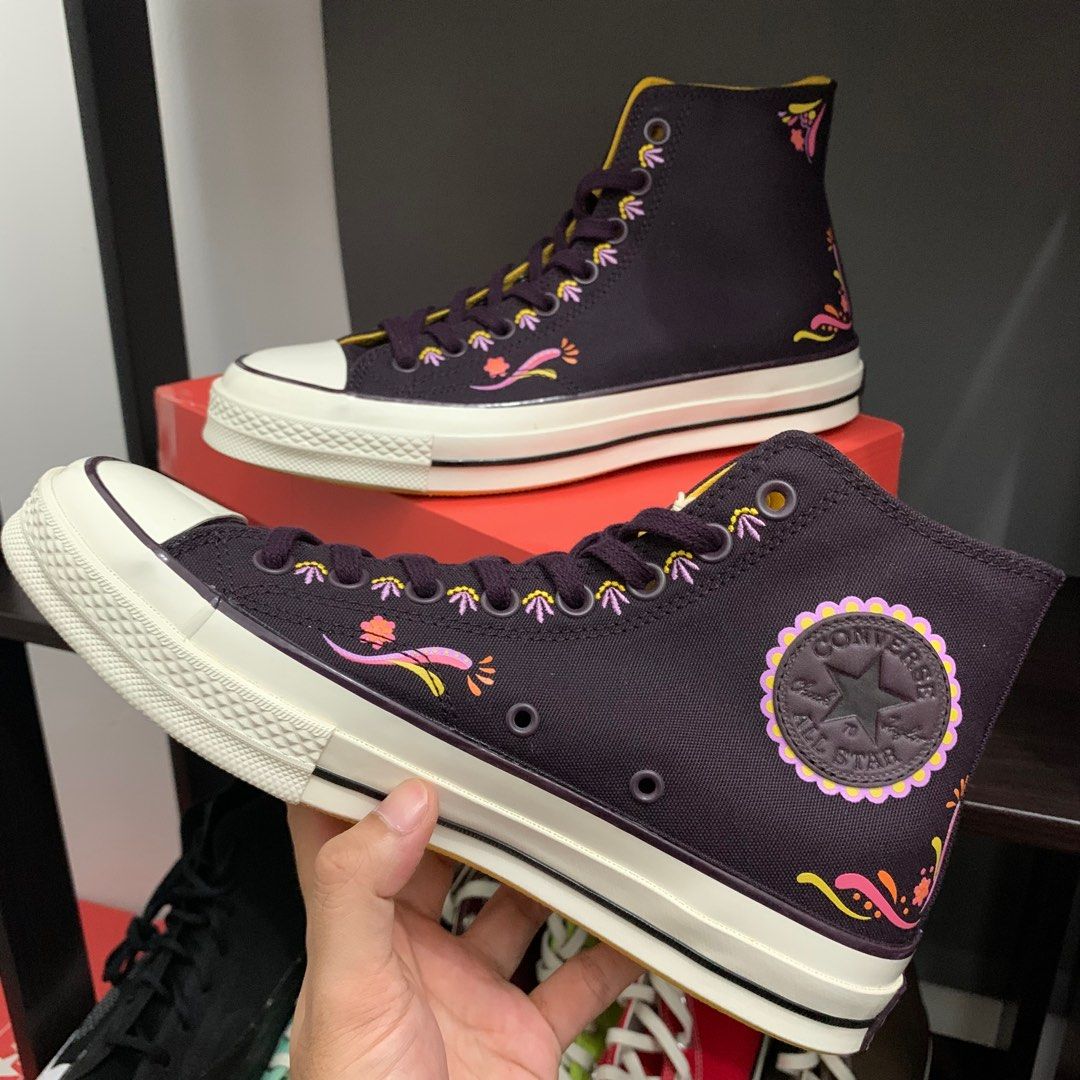 CONVERSE CHUCK TAYLOR 70 HI DAY OF DEAD BLACK CHERRY Men s