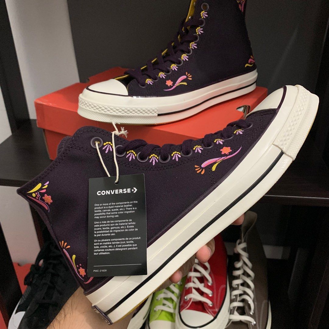 CONVERSE CHUCK TAYLOR 70 HI DAY OF DEAD BLACK CHERRY Men s