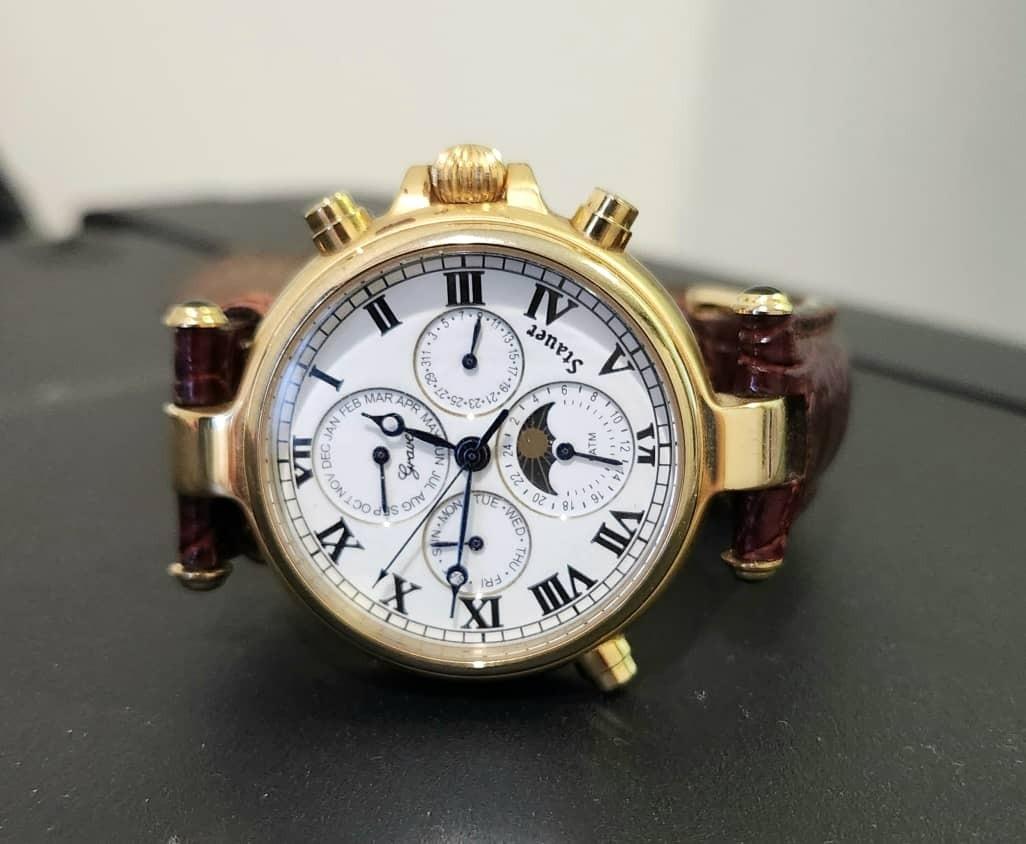 Crafted Stauer Graves 33 Automatic Wrist Watch for with gold