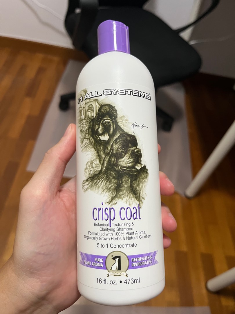 Crisp coat dog shampoo sales