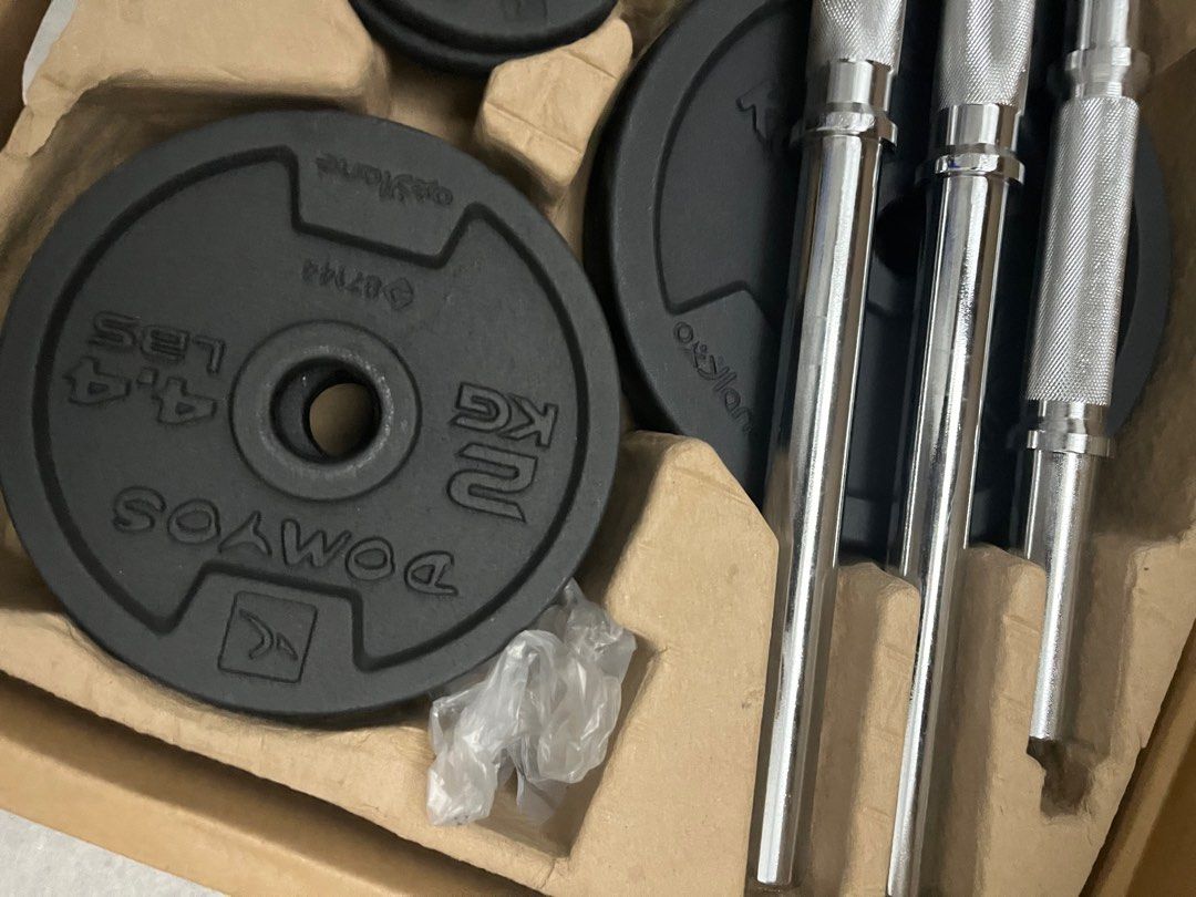 Decathlon 50kg best sale weight set