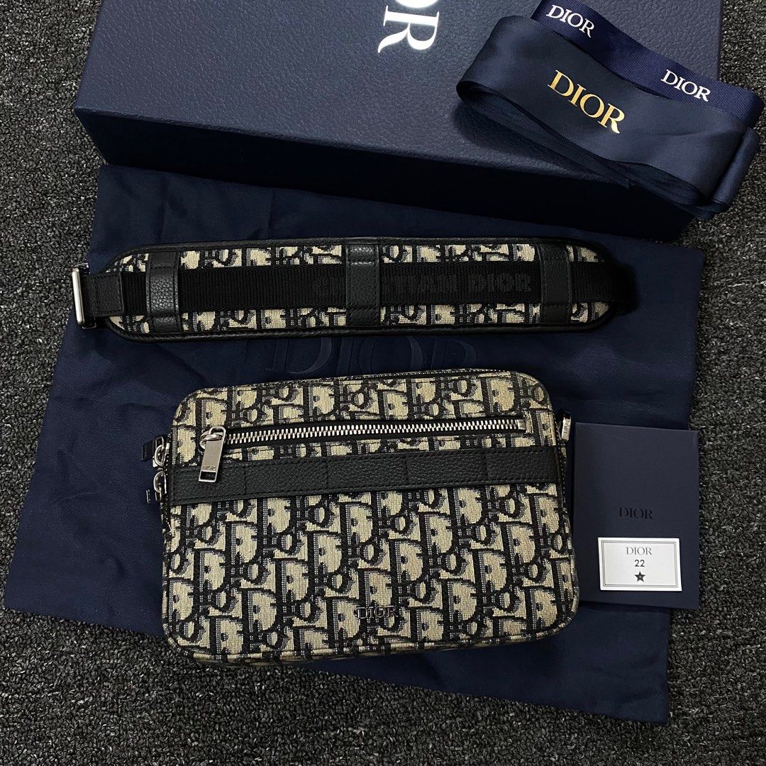 Dior Oblique Jacquard Crossbody Bag, Luxury, Bags & Wallets on Carousell