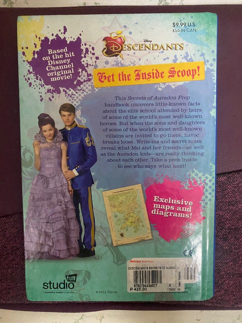 Disney's Descendants Secrets of Auradon Prep Handbook, Hobbies  Toys,  Books  Magazines, Fiction  Non-Fiction on Carousell
