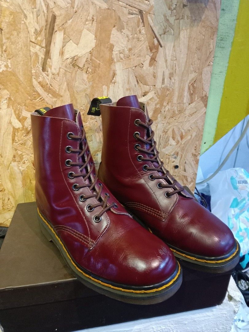 DR MARTENS 1460 RED CHERRY MIE Men s Fashion Footwear Boots