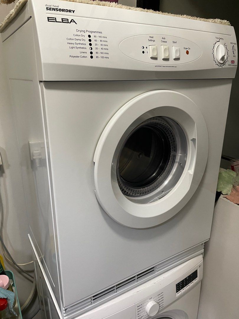 ELBA Washing Machine 7KG & Dryer 6KG, TV & Home Appliances, Washing Machines and Dryers on Carousell