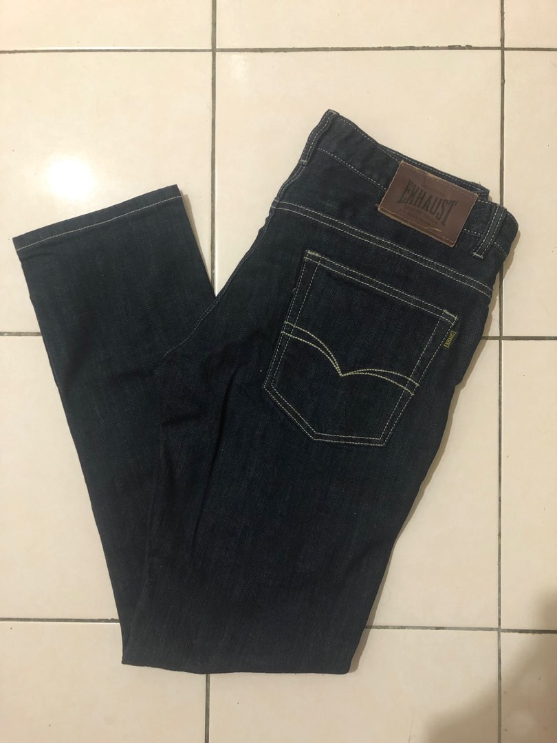 Exhaust Jeans Skinny Fit, Men's Fashion, Bottoms, Jeans on Carousell