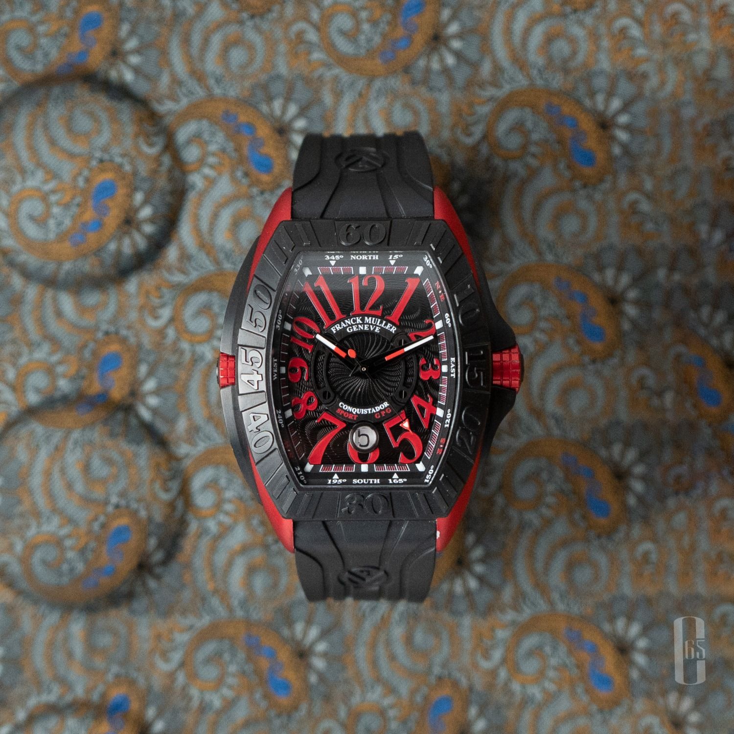 F1 Watch Franck Muller Conquistador Grand Prix Black REDsteel