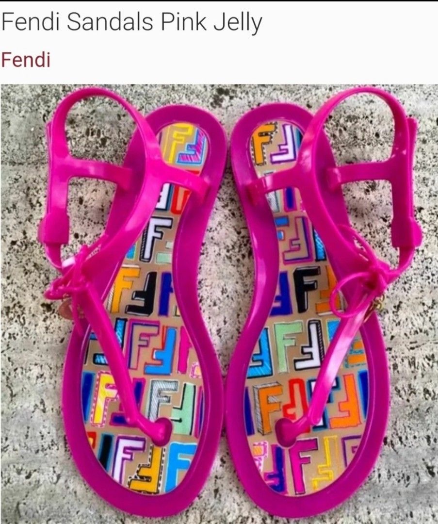 Fendi jelly 2024 sandals