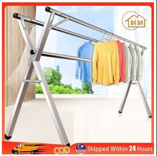 【Foldable / Extendable】Stainless Steel Clothes Hanger