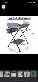 FOLDABLE &MULTI-FUNCTIONAL DIAPER CHANGING TABLE.