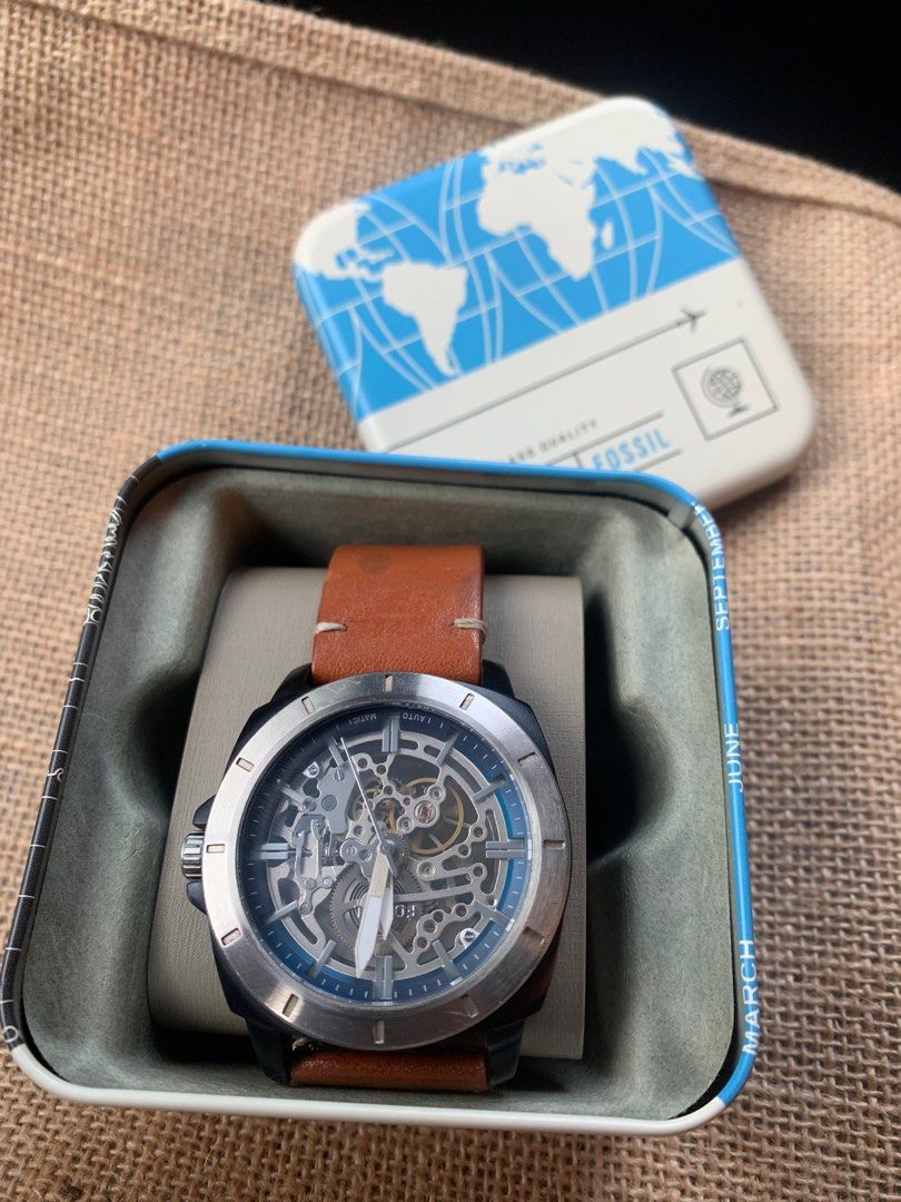 Privateer sport mechanical luggage leather watch online