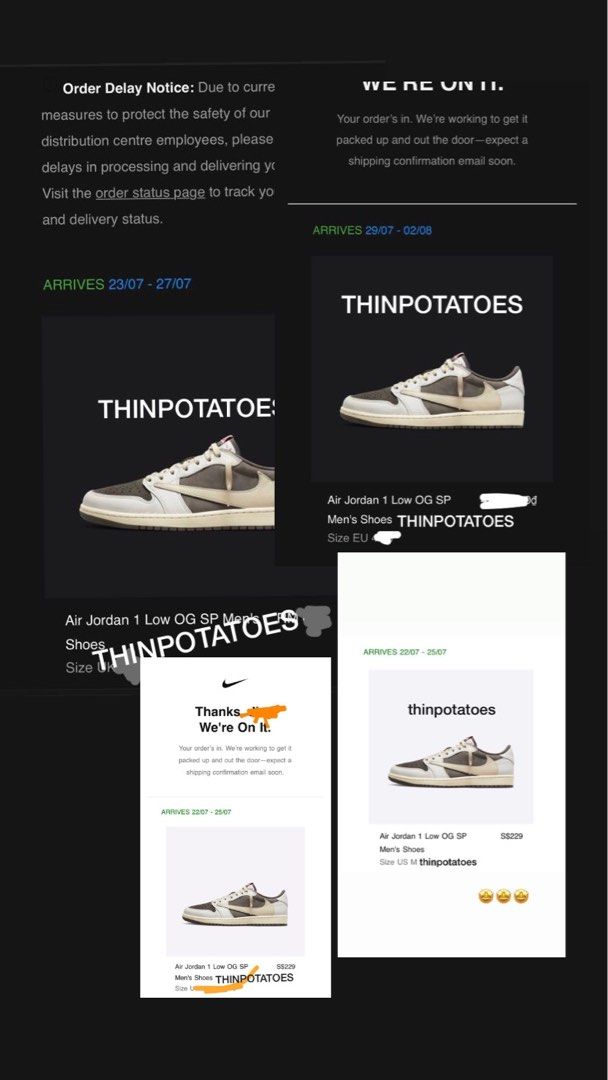 travis scott shoes size 4