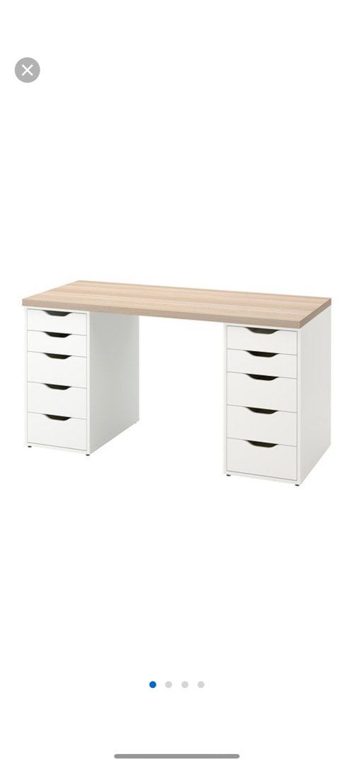 Gaming desk office desk dressing table study table LINNMON VITTSJ
