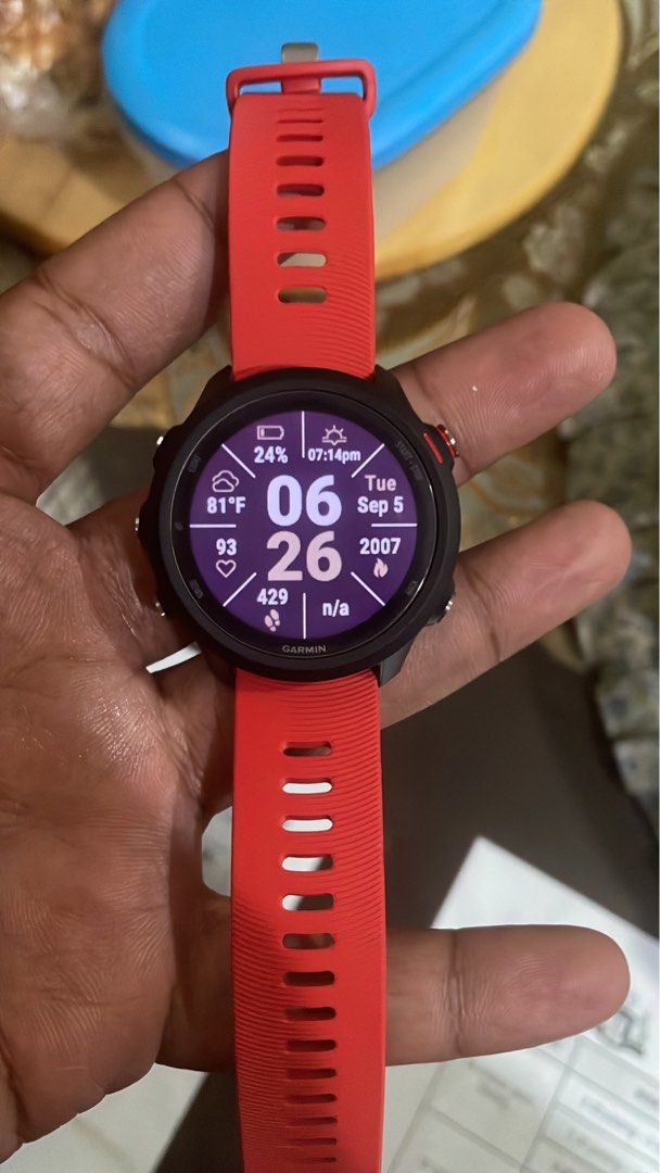 Garmin forerunner 245 music lava red store