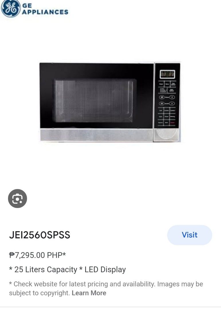Ge microwave outlet oven jei2870spss