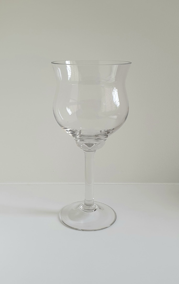 Glass Vase Container Display Giant Wine Glass, Furniture & Home Living